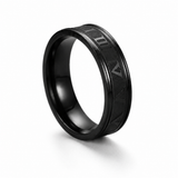 Titanium Roman Numeral Ring