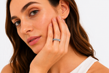 Woman's Sterling Silver Curb Chain Ring
