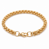 18k Gold Twirl Link Bracelet
