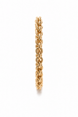 18k Gold Twirl Link Bracelet