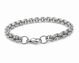 Sterling Silver Twirl Link Bracelet