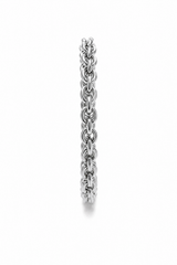 Sterling Silver Twirl Link Bracelet