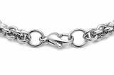 Sterling Silver Twirl Link Bracelet