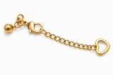 18k Gold Sphere Heart Bracelet