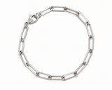 Sterling Silver Paper Clip Bracelet