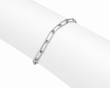 Sterling Silver Paper Clip Bracelet