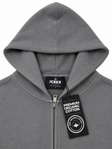440GSM Terry Cotton Zip Up jacket (Grey)