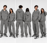 440GSM Terry Cotton Track Pants (Grey)