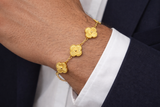 18k Gold Van Clover Bracelet