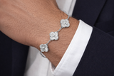 Sterling Silver Van Clover Bracelet