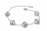 Sterling Silver Van Clover Bracelet