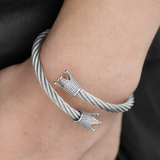 Sterling Silver Crown Bracelet