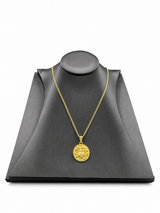 18K Gold 3D Medusa Pendant Chain Necklace
