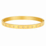 18k Gold Twinkle Diamond Bangle Bracelet