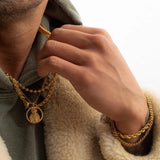 5mm 18k Gold Cuban Link Bracelet
