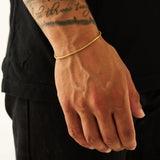 2mm 18K Gold Snake Bracelet