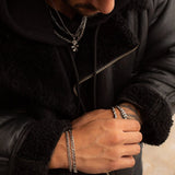 5mm Sterling Silver Figaro Bracelet