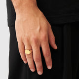 18K Gold Square Signet Ring