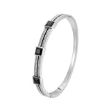 Lux Black Onyx Diamond Bangle
