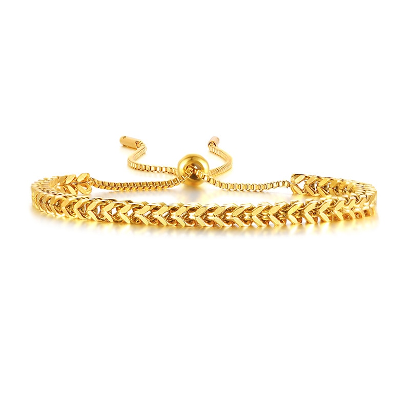 3mm 18k Franco Chain Bracelet