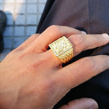 18k Gold / Sterling Silver King Eagle Ring