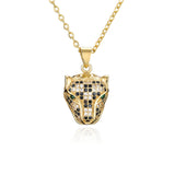 18k Gold Diamond Black Panther Pendant