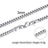 Sterling Silver Box Chain Necklace