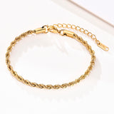 18k Gold Rope Bracelet