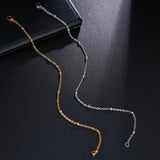 18k Gold / Sterling Silver Inter link Bracelet