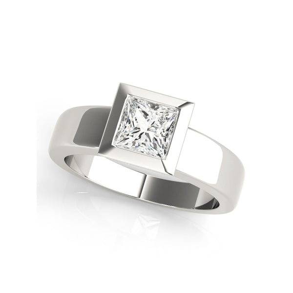 925 Sterling Silver 1 Crt Square Cut Lavish Ring