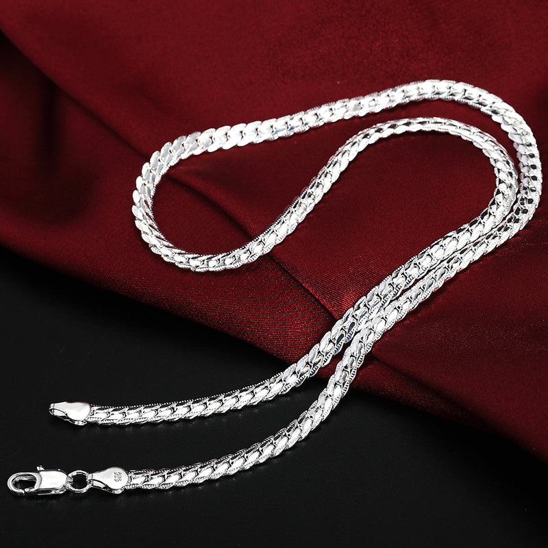 925 sterling Silver Bonded Cuban Link