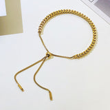 3mm 18k Franco Chain Bracelet