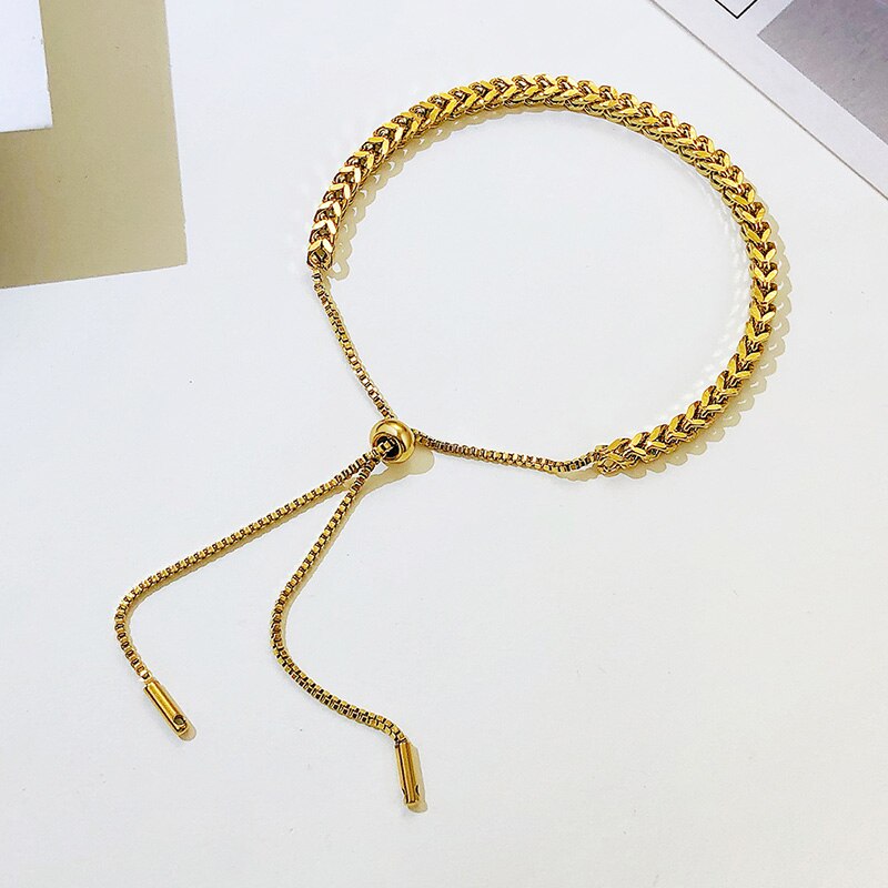 3mm 18k Franco Chain Bracelet