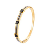 Lux Black Onyx Diamond Bangle