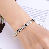 Lux Black Onyx Diamond Bangle