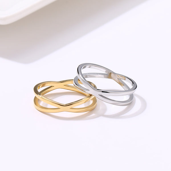 Double Rounded Sphere Ring