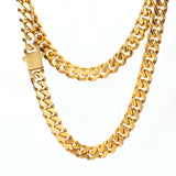 18k Gold Clasp Cuban Chain