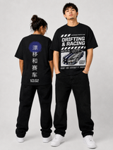 R34 Skyline Black Heavy Weight Oversized TEE