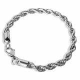 5mm Sterling Silver Rope Bracelet