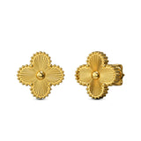 18k Gold Clover Set
