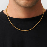 3mm 18k Gold Box Chain