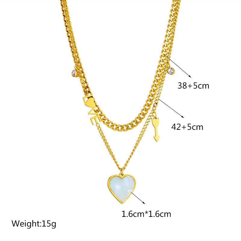 18K Gold Diamond Cupid Love Set