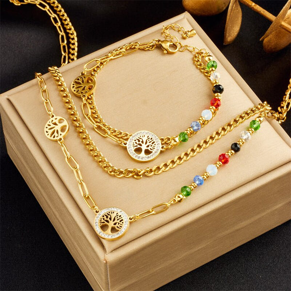 18k Gold Crystal Of Life Set