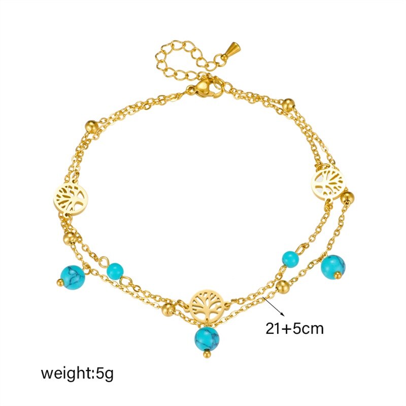 18k Gold Wisdom Anklet