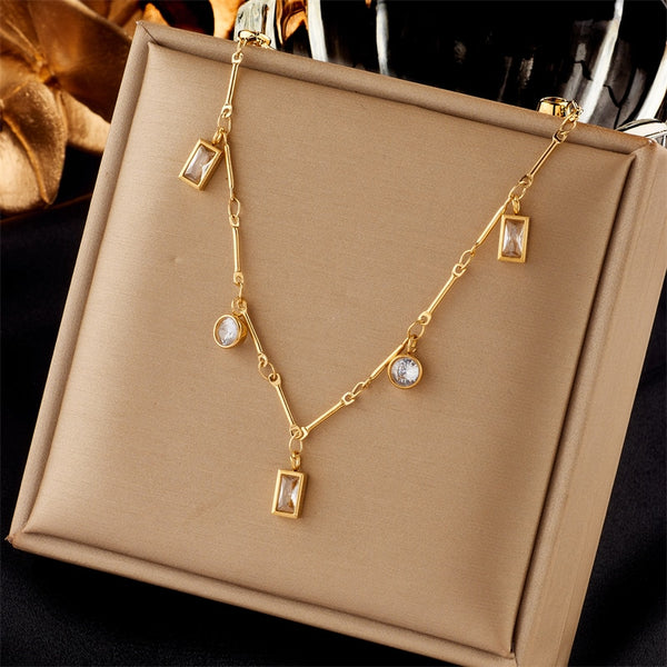 18k Gold Bone Chain Diamond Chain