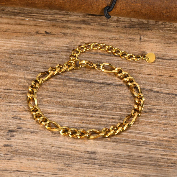 18k Gold Figaro Bracelet