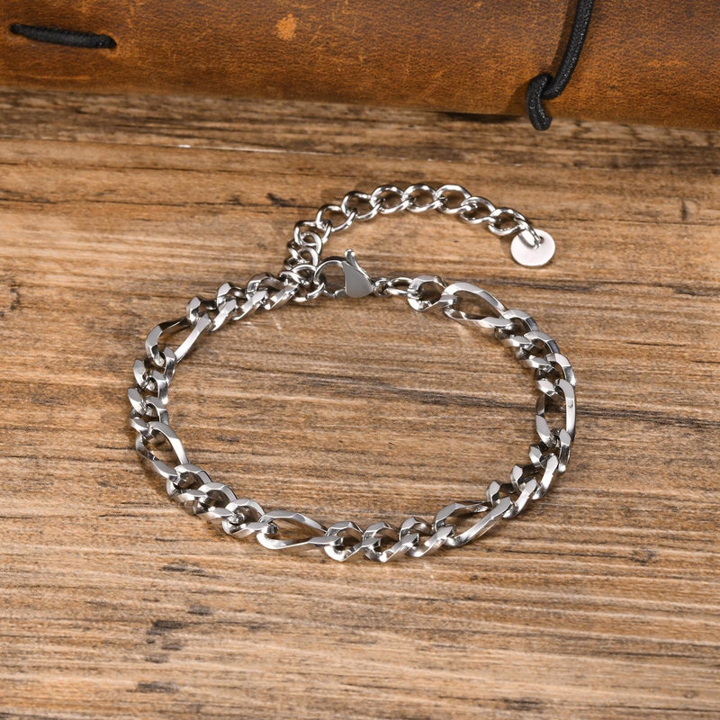 Sterling Silver Figaro Bracelet