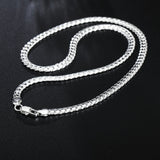 925 sterling Silver Bonded Cuban Link