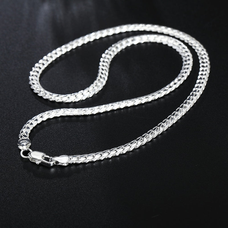 925 sterling Silver Bonded Cuban Link