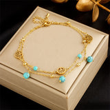 18k Gold Wisdom Anklet